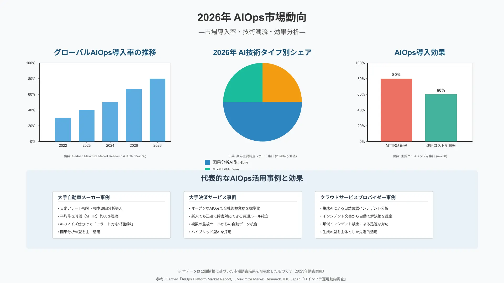 AIOps技術潮流と市場導入率の現状